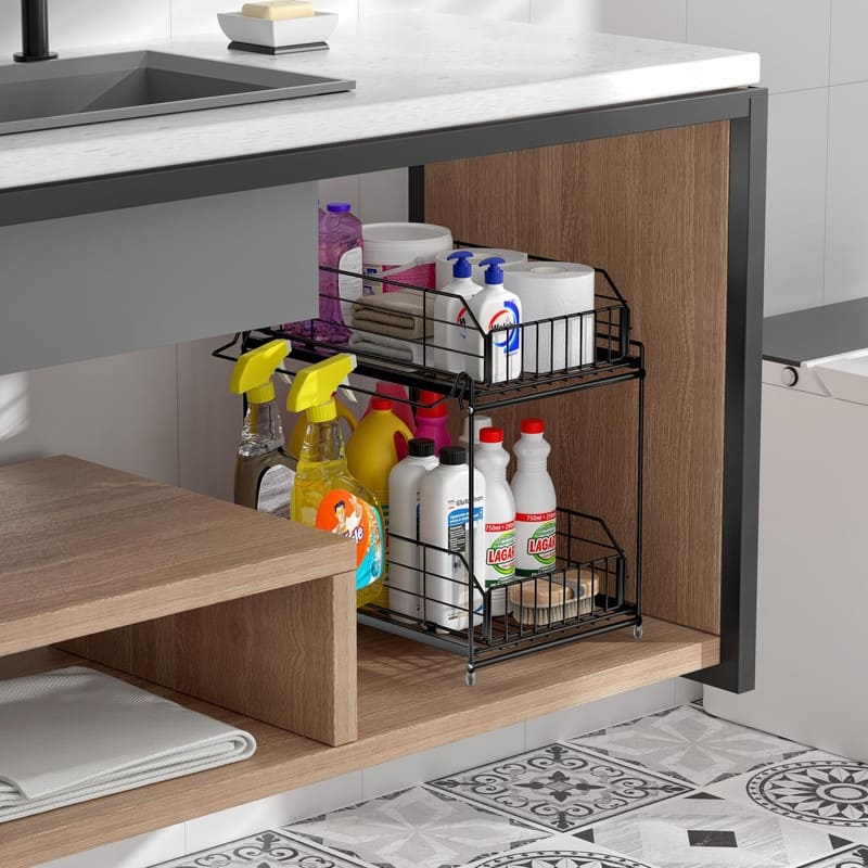 Under Sink Organizer - 14.2"D x 9.8"W x 14.5"H