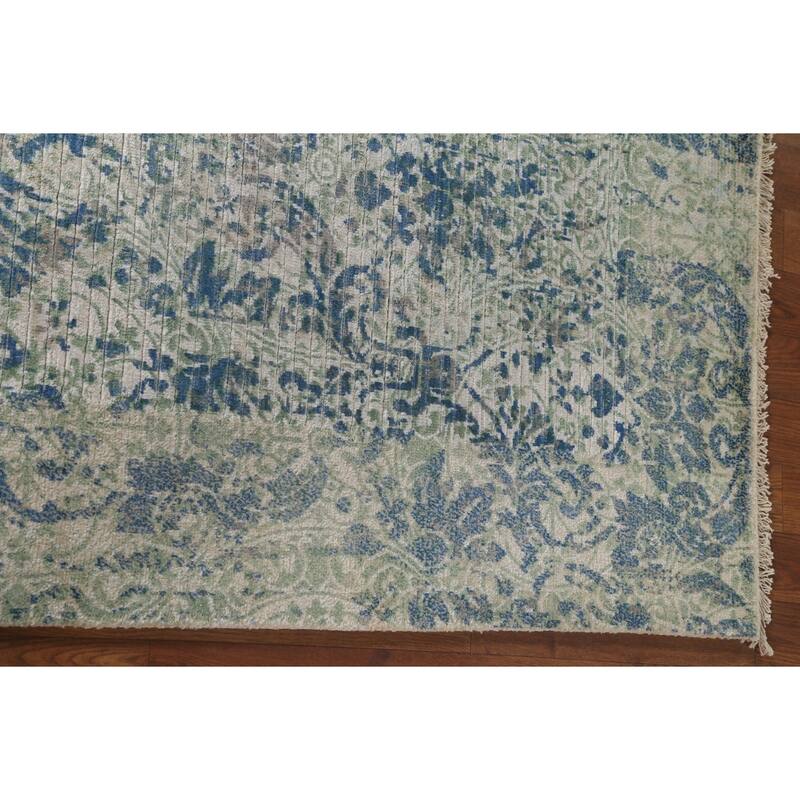 Modern / Abstract Area Rug Hand-Knotted Wool Carpet - 5'6"x 7'9"