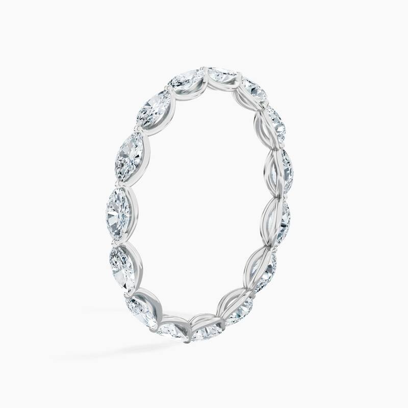 Auriya 14k Gold Marquise East-West Lab Grown Diamond Eternity Band 1.50 - 6.00 ct. tw. (F-G, VS)