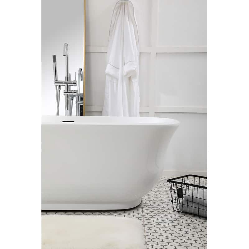 Cameron Soaking Bathtub in Glossy White