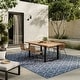 preview thumbnail 37 of 71, Nourison Horizon Indoor/Outdoor Geometric Area Rug 6' x 9' - Denim