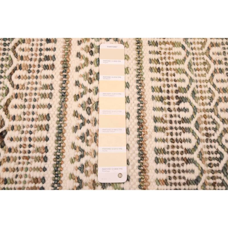 ECARPETGALLERY Flat-Weave Nevada Cream Kilim - 5'3 x 7'3