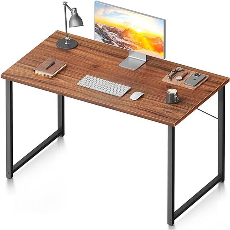 Modern Simple Style Desk for Home Office - Deep Brown
