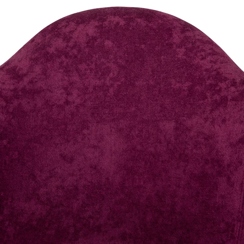 Willow Velvet Accent Armchair with Eiffel Chrome Base Set of 4 by LeisureMod
