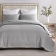 preview thumbnail 1 of 22, Greenland Home Textured Fashion Finely Stitched Quilted Coverlet Set Full - Queen - Cosmo Gray
