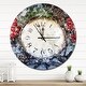 preview thumbnail 8 of 8, Designart 'Christmas Atmosphere' Oversized Rustic Wall CLock