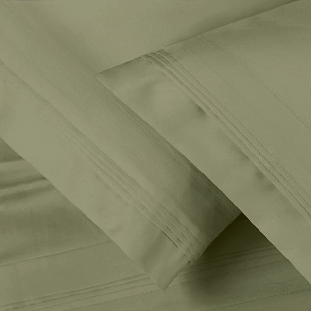 Superior Egyptian Cotton 1500 Thread Count Pillowcase Set - Standard - Sage