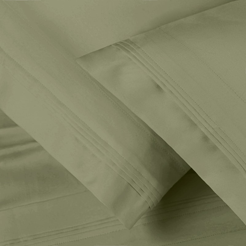 Superior Egyptian Cotton 1500 Thread Count Pillowcase - (Set of 2) - King - Sage