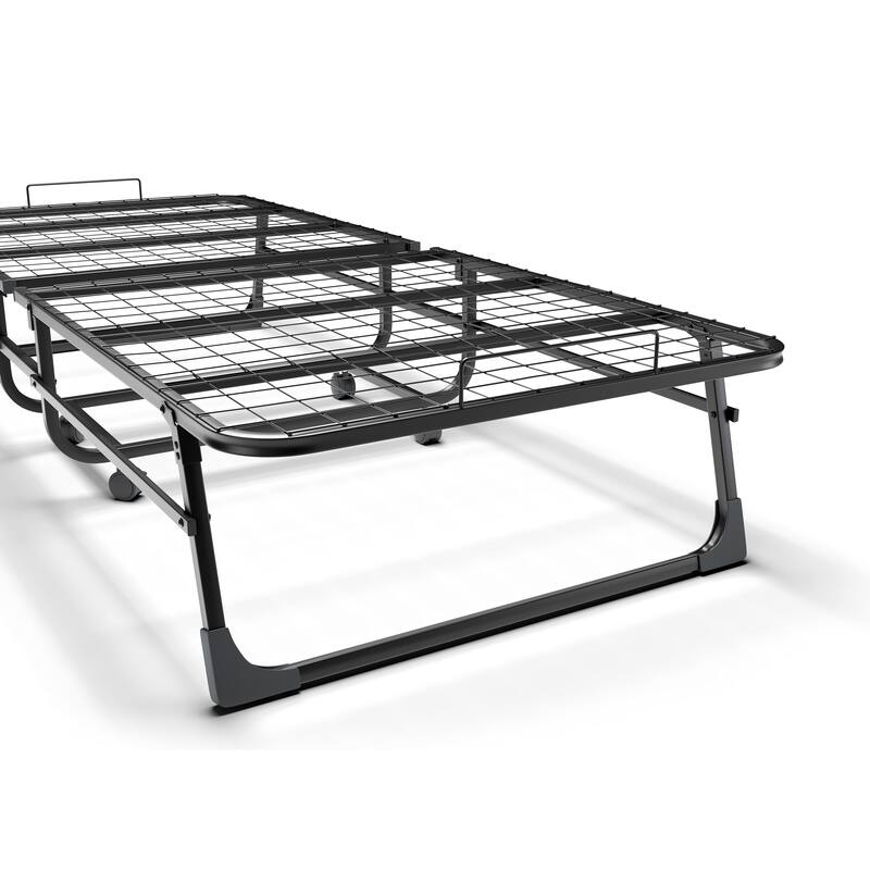 Folding Rollaway Bed with 4 Inch Twin Mattress