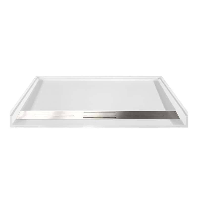 Transolid FTD6030 61-1/2" x 31-1/2" Rectangular Shower Base with - White