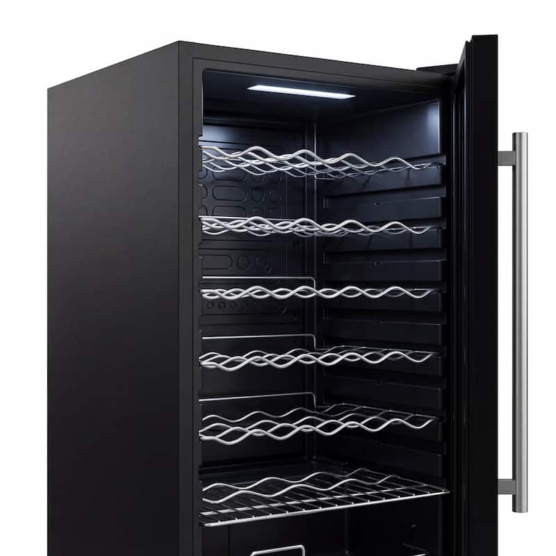 Wine Bar Cabinet with Mini Fridge Space & 34 Bottle Wine Cooler, 39" Coffee Bar Cabinet Freestanding Buffet Sideboard