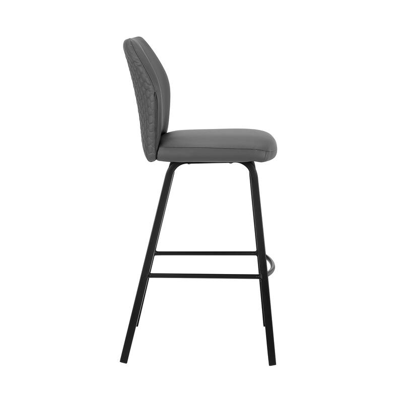 Tandy Faux Leather and Metal Bar or Counter Stool