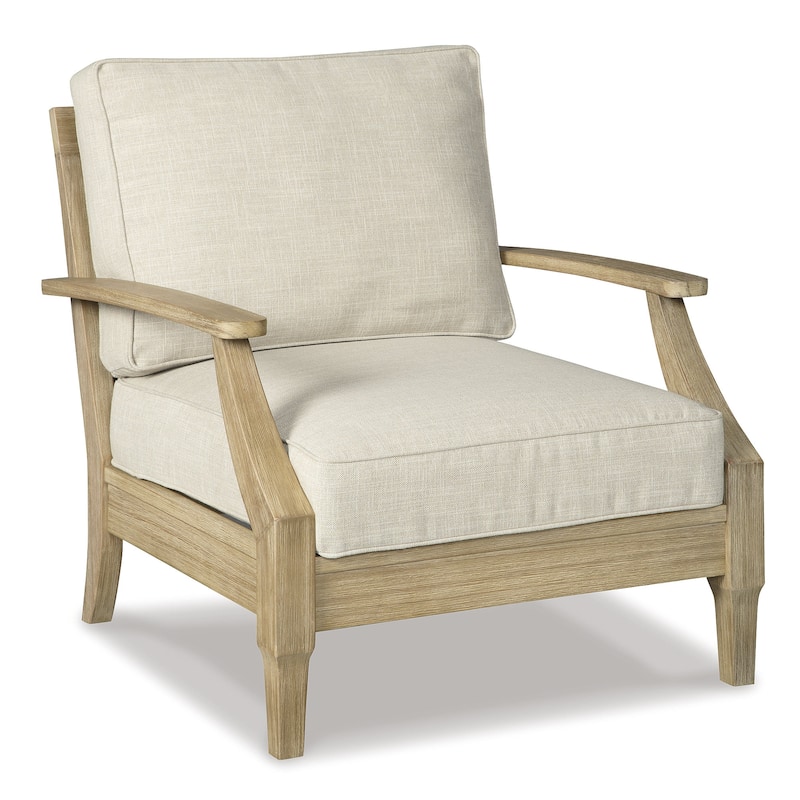Signature Design by Ashley Clare View Beige 2-Piece Outdoor Seating Package - 81"W x 35"D x 32"H