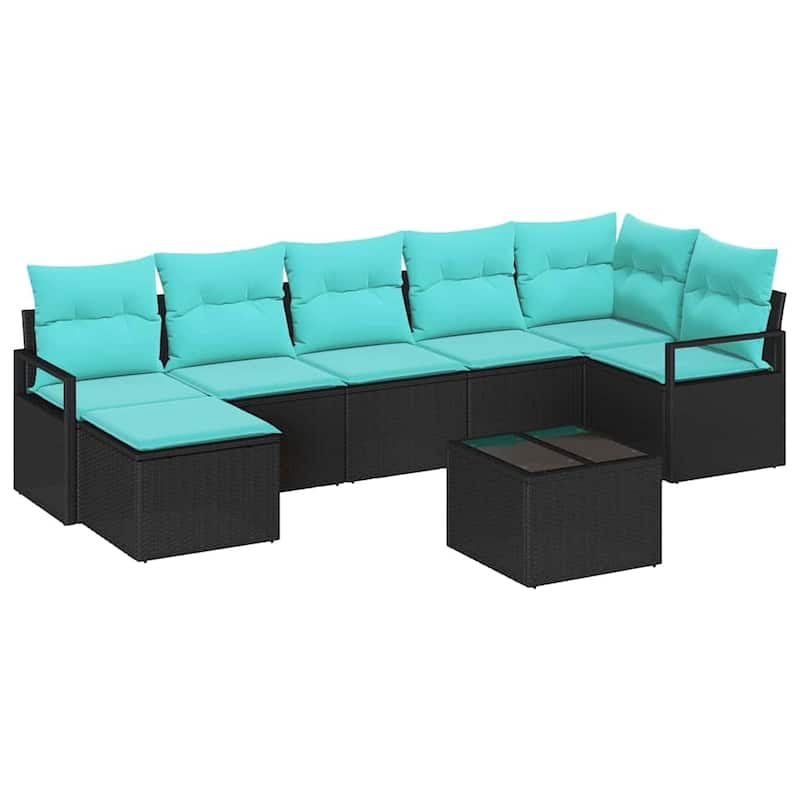 Modular Outdoor Sofa Set with Cushions - 113×48×27.2
