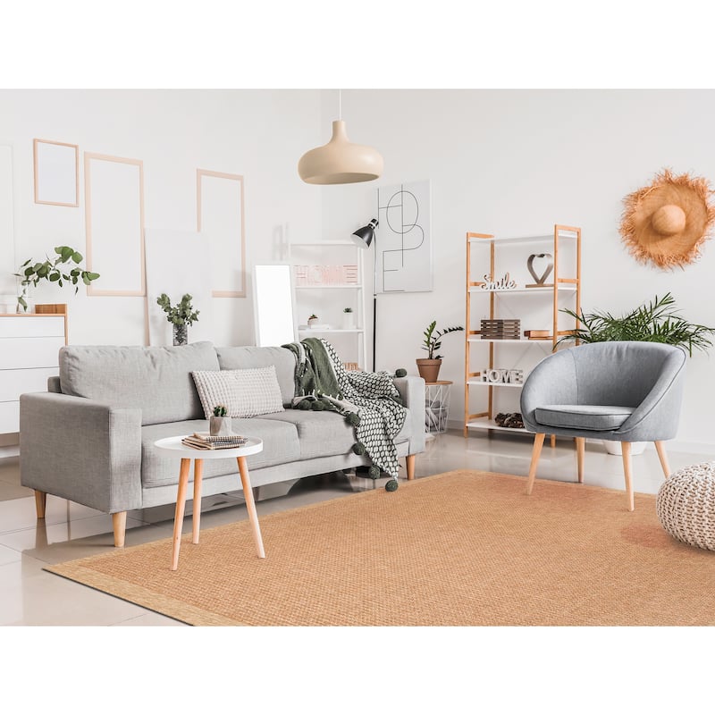 Liora Manne Sahara Texture Border Indoor/Outdoor Rug