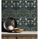 preview thumbnail 4 of 24, NextWall Stenciled Floral Peel and Stick Wallpaper