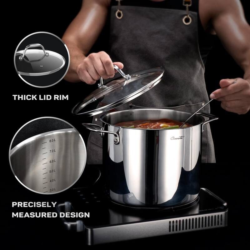 11-Piece Tri-Ply Stainless Steel Cookware Set