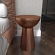 preview thumbnail 162 of 168, Silver or Bronze Metal Hammered Side End Accent Table with Hourglass Shape