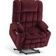 preview thumbnail 30 of 45, MCombo Dual Motor Power Lift Recliner Chair with Massage and Heat for Big People, Fabric R7891 (Large-Wide)