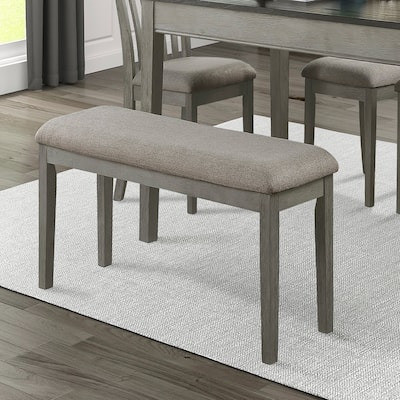 Fabric Upholstered Seat 1pc Bench