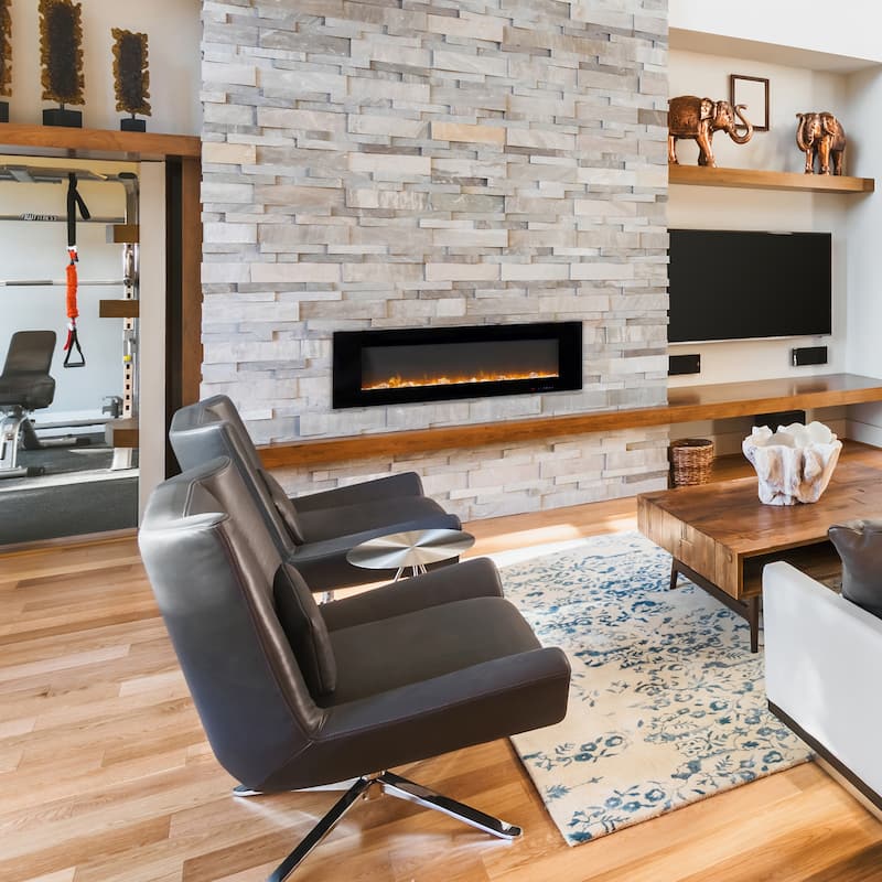 Wall-Mounted Electric Fireplace