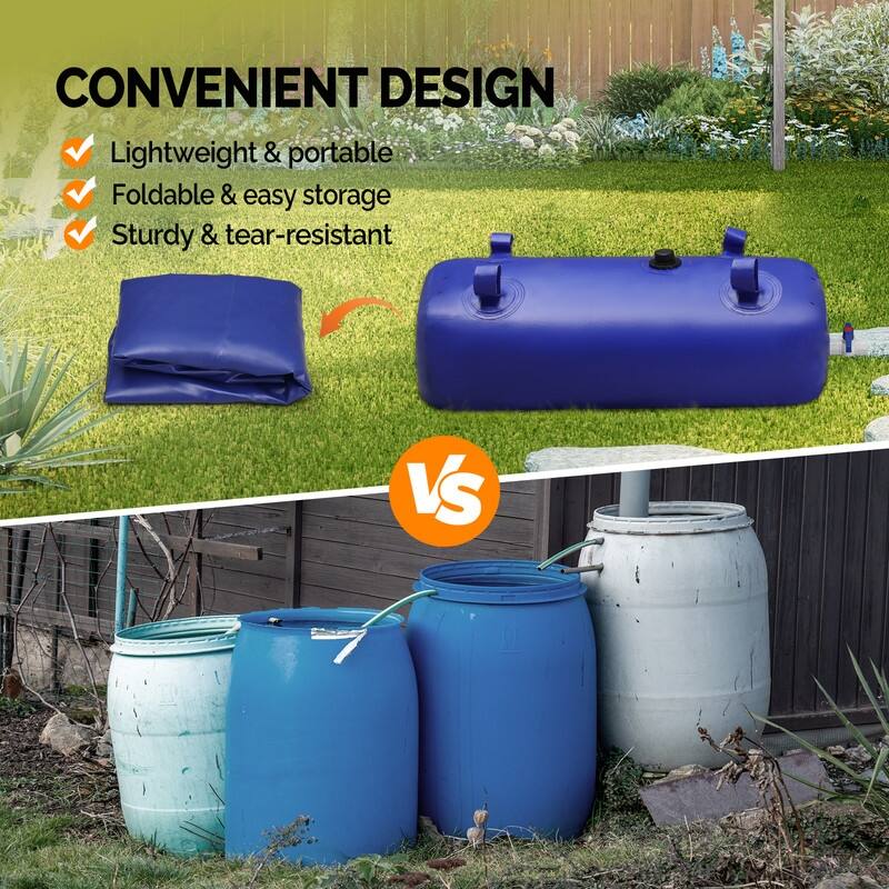 Blue Collapsible Water Bladder