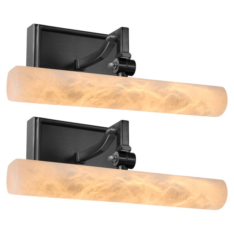 KAYLA 12/20-inch Marble Cylinder Vanity Light-Copper