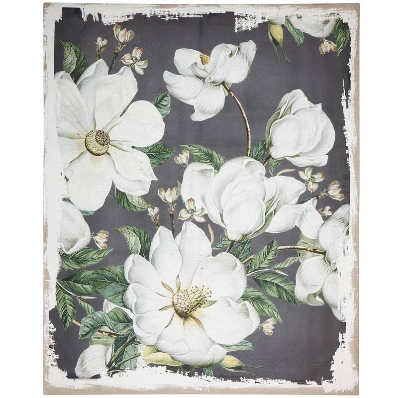 Modern Wall Decor, Botanical Wall Art Prints, Magnolia Canvas Painting, for Living Room Dining Room Bedroom Hallway