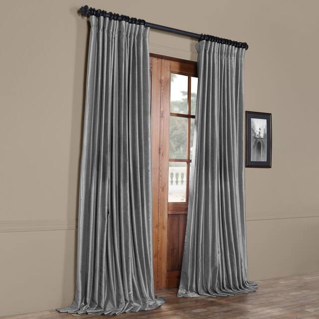 Exclusive Fabrics Blackout Extrawide Faux Dupioni Curtain (1 Panel)