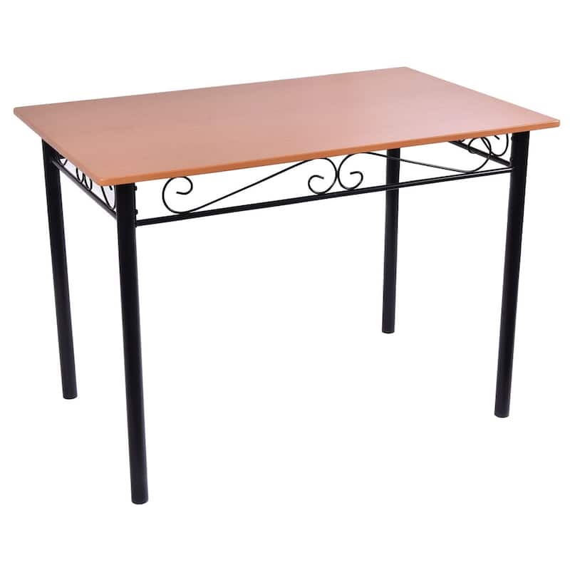 5 Piece Wooden Dining Set with Cushioned Chairs