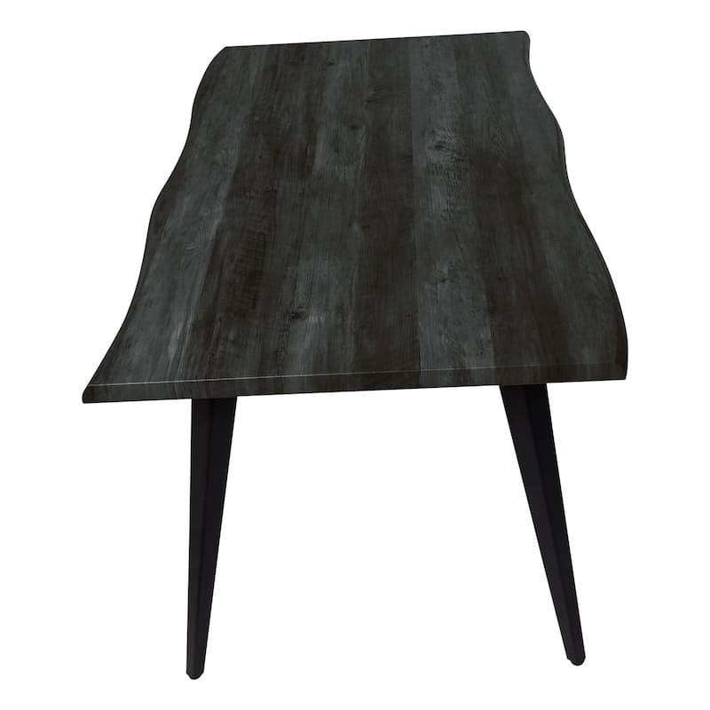 LeisureMod Lawrence Acrylic Folding Dining Chairs and Dining Table Set
