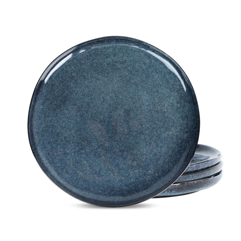 Stone Lain Mirella Stoneware Dinner Plate Set, Reactive Glaze