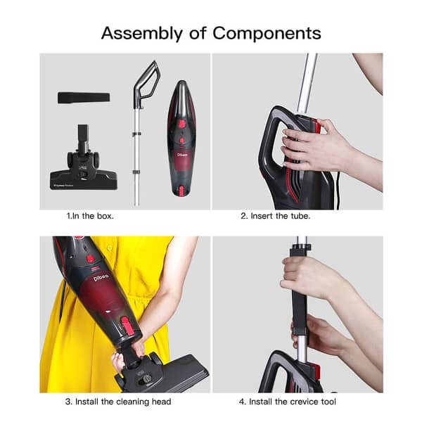 Dibea SC4588 2 in 1 Portable Cord Stick Vacuum Cleaner Dust Collector - Bed  Bath & Beyond - 28782955