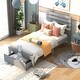 preview thumbnail 3 of 7, Twin Size Platform Bed with Drawer