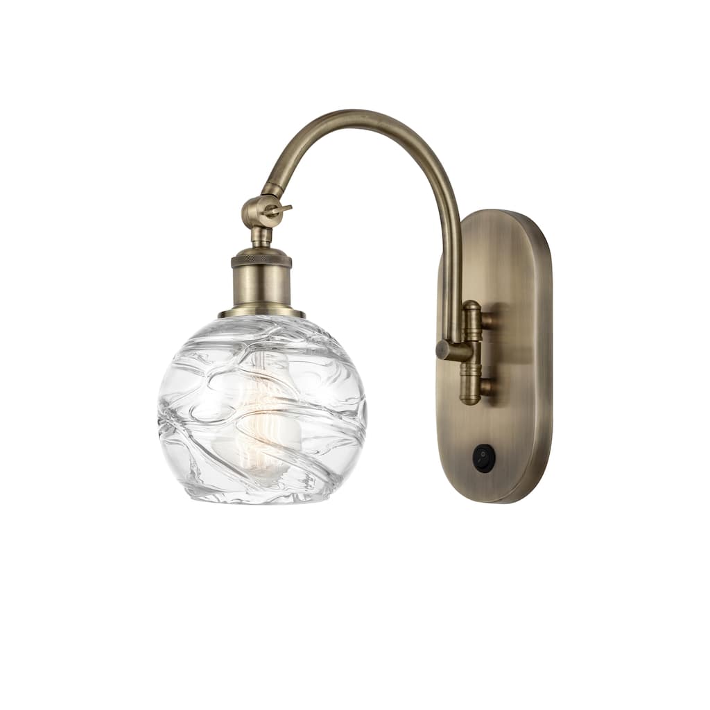 Innovations Lighting Ballston Athens Deco Swirl - 1 Light 6" Sconce - Arm Swivels Side To Side