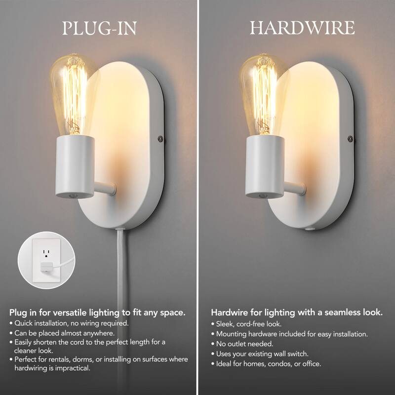 Globe Electric 91010874 8" Tall Smart Wall Sconce
