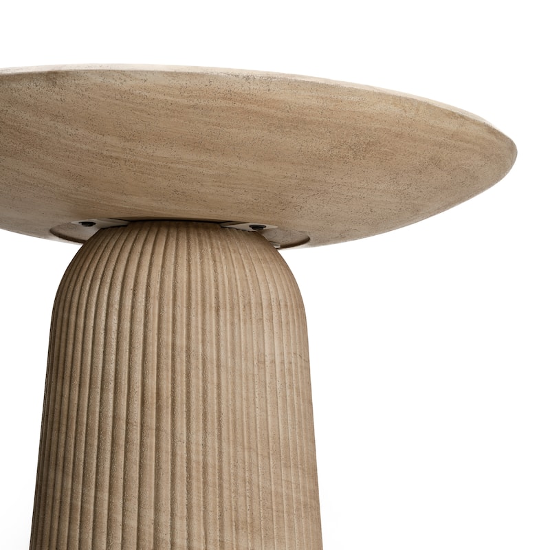 Studio London Faux Travertine Bistro Table Maddox Concrete Patio Table