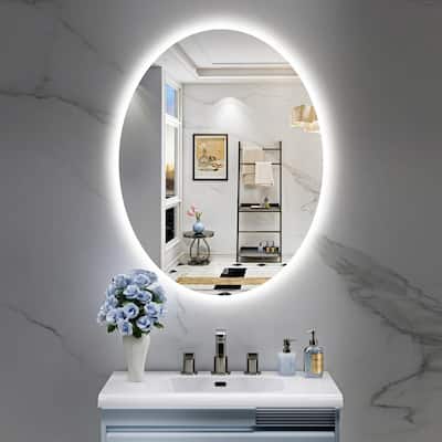 Oval Super Bright LED Lighted Anti-fog Wall Bathroom Vanity Mirror, ETL Certified, 3-Year Warranty