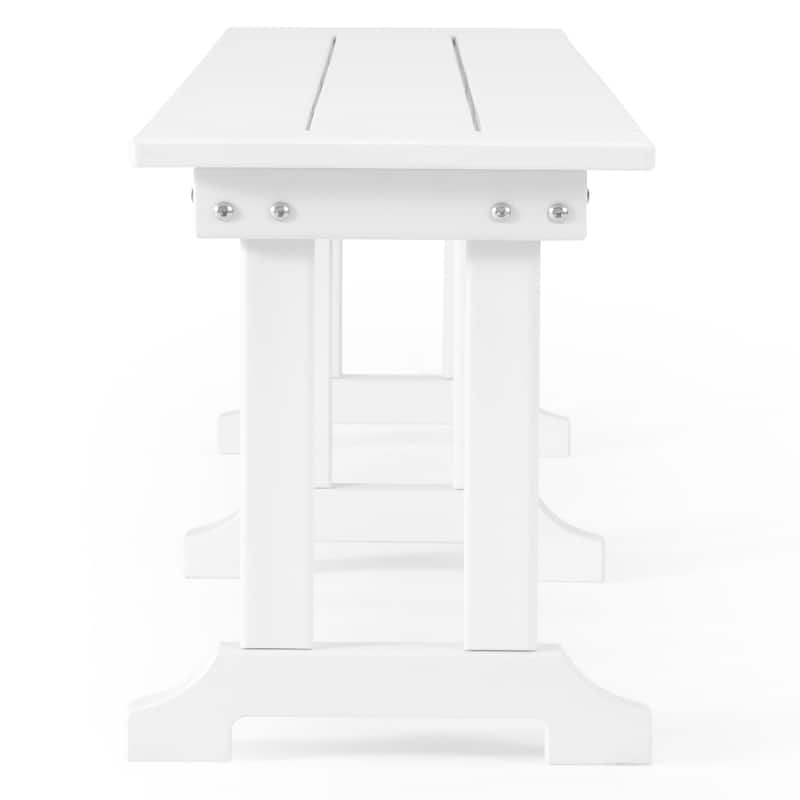 Laguna Hdpe All Weather Outdoor Patio 65" Bench