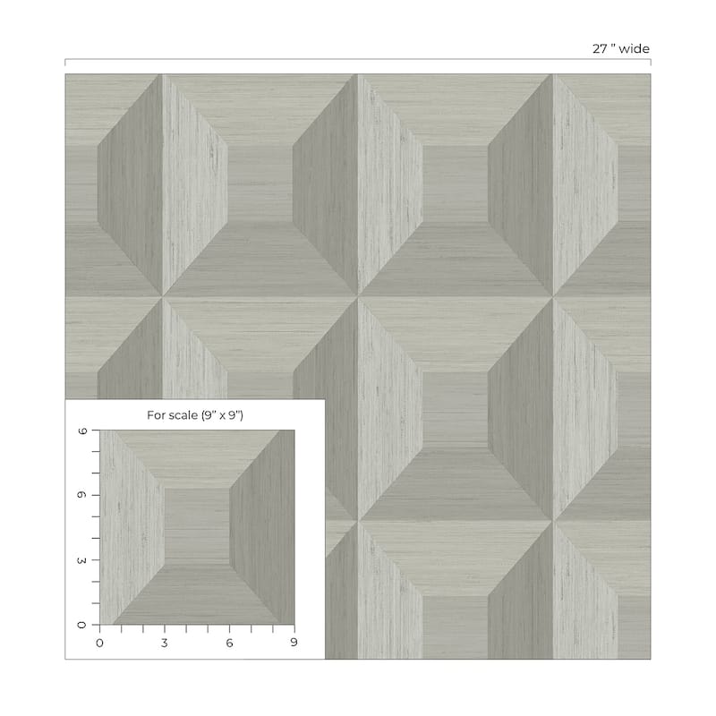 NextWall Quadrant Geo Peel and Stick Wallpaper