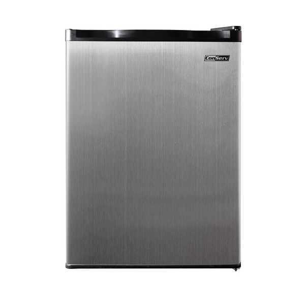 Conserv 2.6 cu.ft. Compact Refrigerator-Stainless, Reversible Door