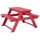 preview thumbnail 109 of 166, Laguna Kids Outdoor Poly Picnic Table Red