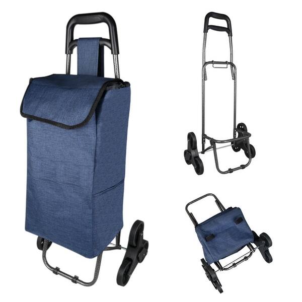 Shop Folding Shopping Trolley Stair Climbing Cart With Bag For