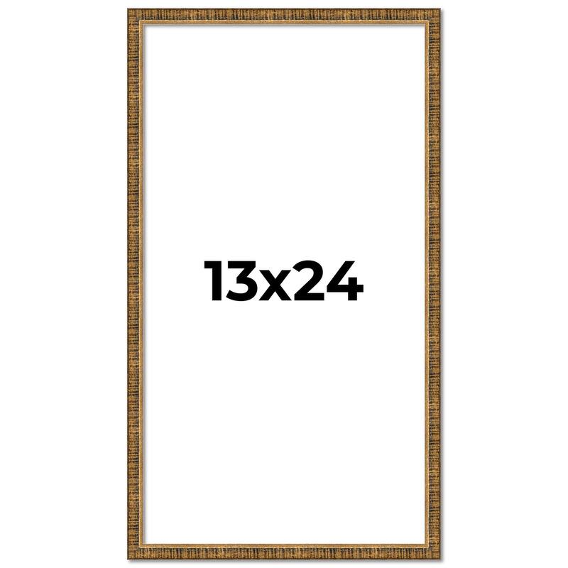 13x24 Frame Gold Picture Frame - Complete Modern Photo Frame Includes
