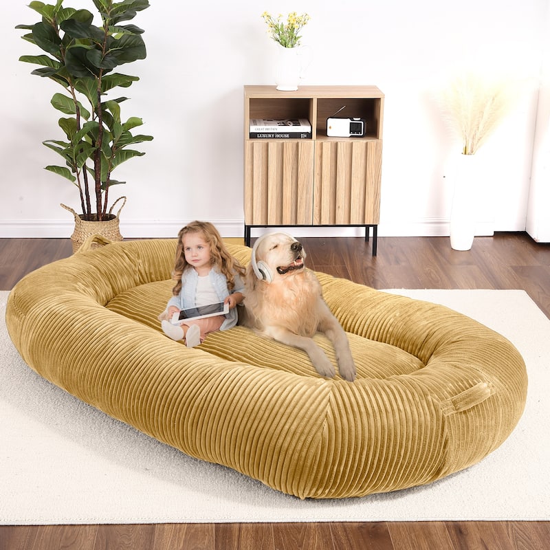 Eie Giant Dog Bed Washable Human Size Bed With Removable Cover