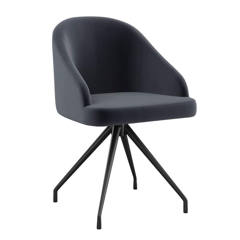 Martha Stewart Upholstered Stationary Swivel Home Office Chair