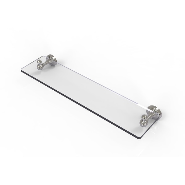 Allied Brass Sag Harbor Collection Glass Vanity Shelf with Beveled Edges