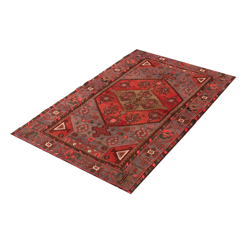 ECARPETGALLERY Hand-knotted Andelz Grey Wool Rug - 4'5 x 7'3