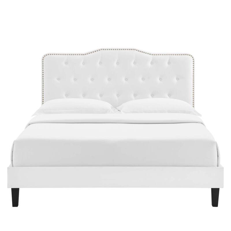 Amber Performance Velvet Twin Platform Bed
