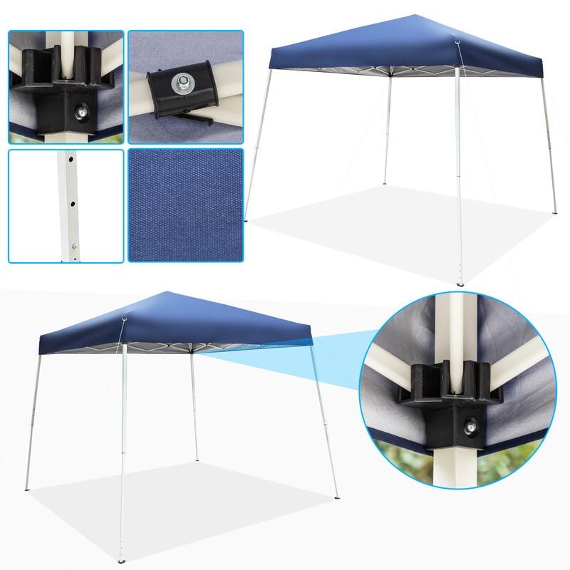 Outdoor Slanted Feet Pop-up Canopy Gazebo